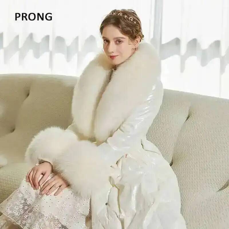 100% Real Fox Fur Collar Winte - Winter Clothing Pk review and price