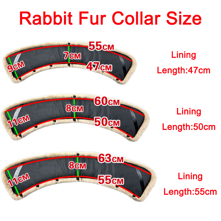 100% Rex Rabbit Fur Collar Men - Winter Clothing Pk review and price