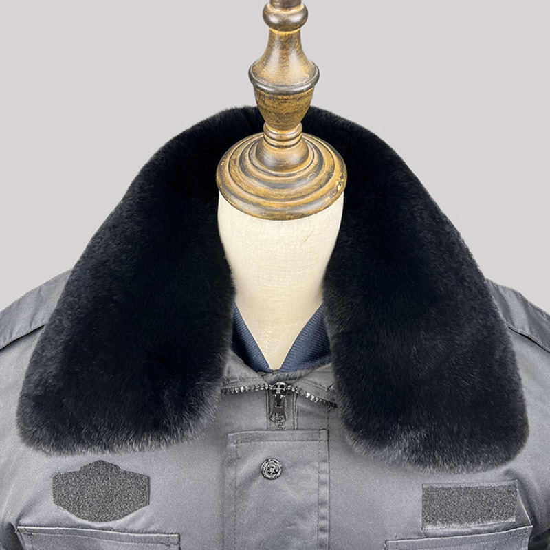 100% Rex Rabbit Fur Collar Men - Winter Clothing Pk review and price