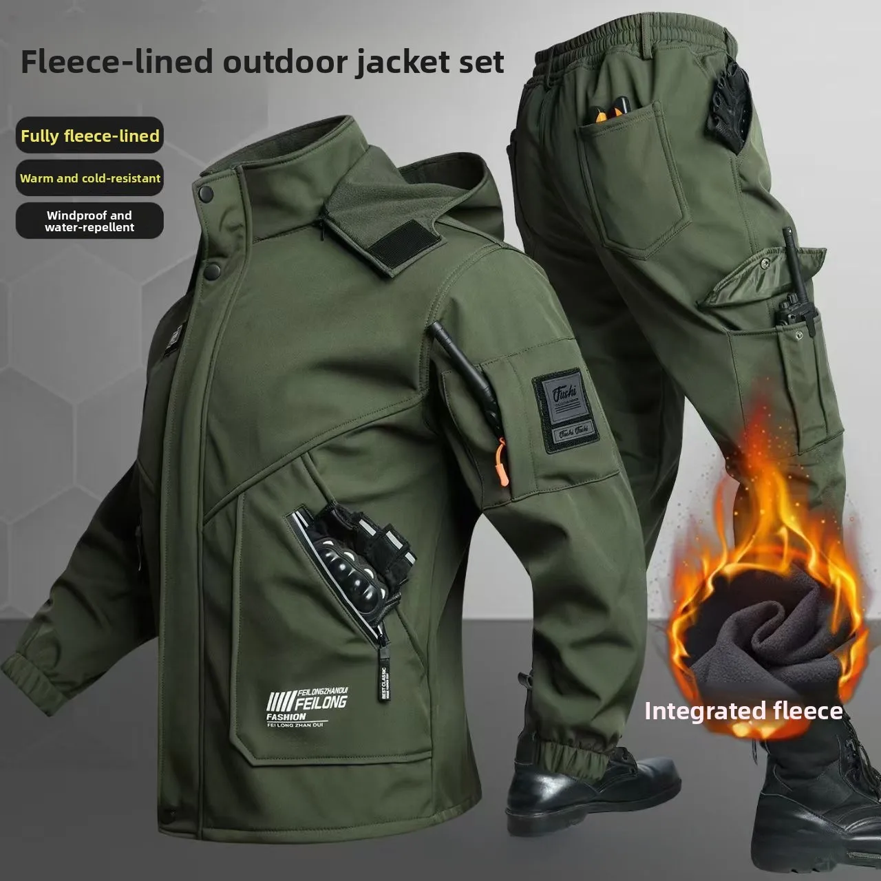 Thickened Fleece Autumn Winter - Winter Clothing Pk review and price