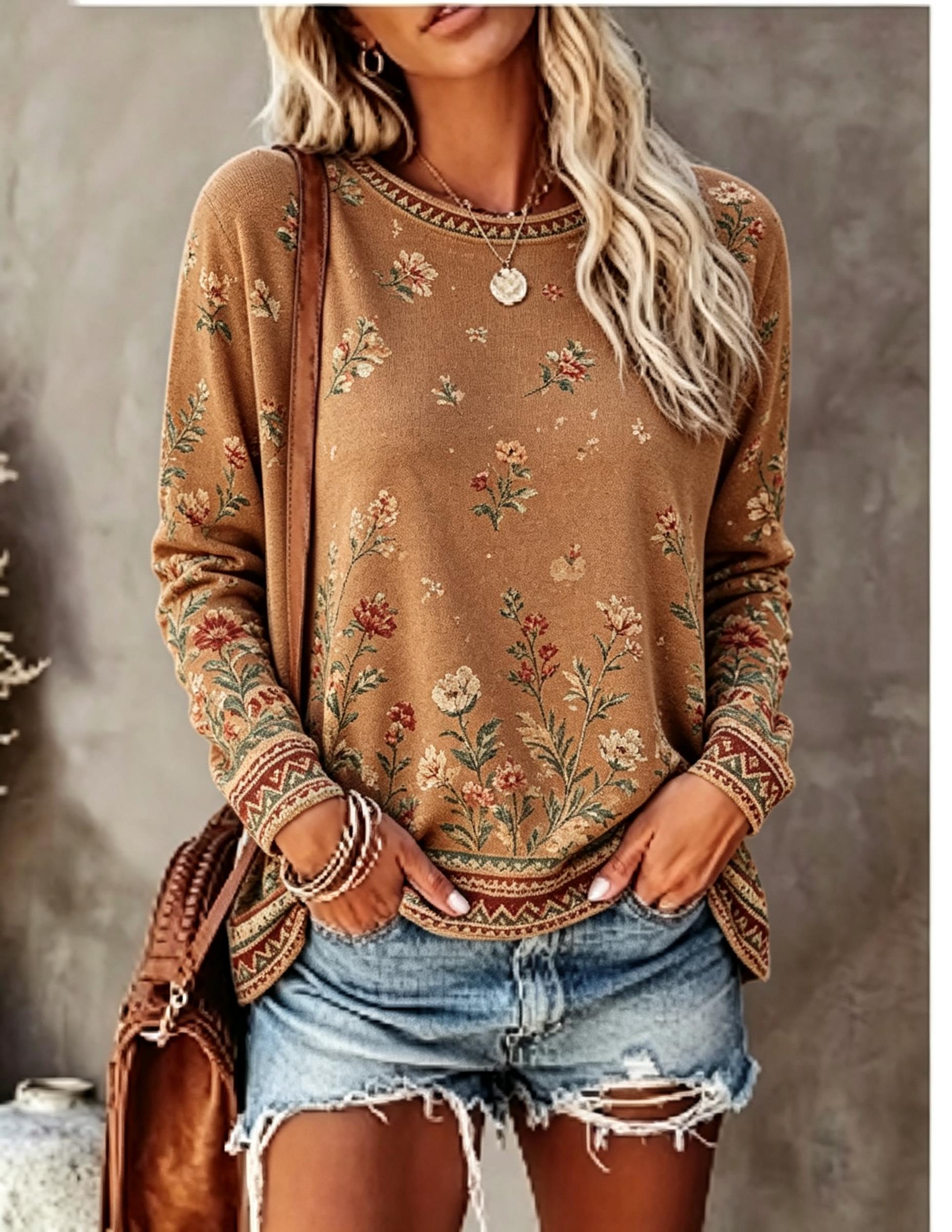 Women Crew Neck Long Sleeve T‑ - Winter Clothing For Women review and price